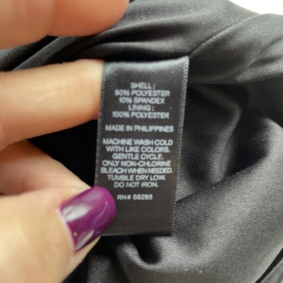 Y2K Express Velvet Midi Slip Dress Size 10 Black Babydoll Stretch Whimsigoth - Picture 8 of 11